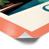 Chicago Vintag Illustration Poster (Ecke)