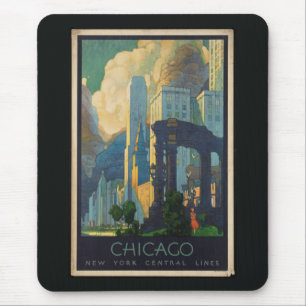 Chicago Vintag Reise Mousepad