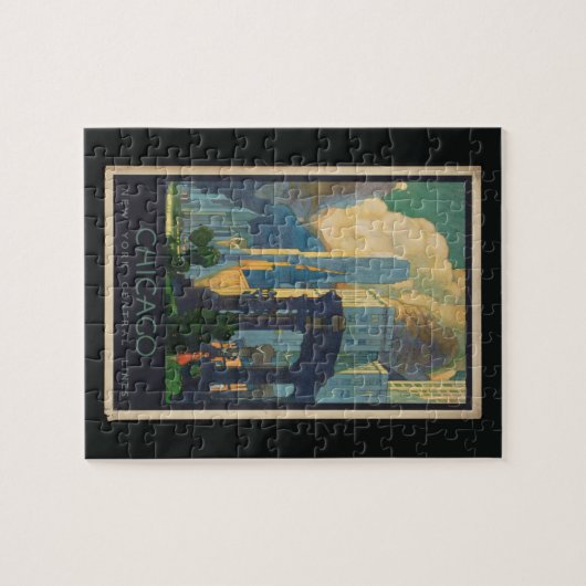 Chicago Vintag Reise Puzzle (Horizontal)
