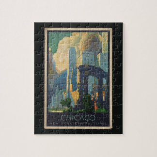 Chicago Vintag Reise Puzzle