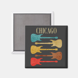 Chicago Vintage Guitars Concert Festival Souvenir Magnet