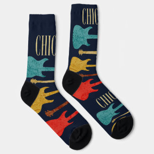 Chicago Vintage Guitars Concert Festival Souvenir Socken