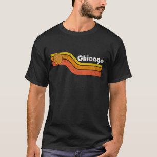 Chicago - Vintage Männer Frauen 70er 80er Grafik C T-Shirt