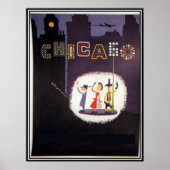 Chicago Vintage Poster Print (Vorne)