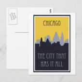 Chicago  Vintage Travel  Postcard Postkarte (Vorne/Hinten)