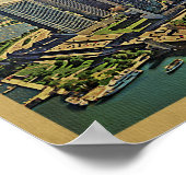 Chicago Vintage Travel Poster (Ecke)