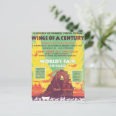 Chicago - Vintage Welt Postkarte (Stehend Vorderseite)