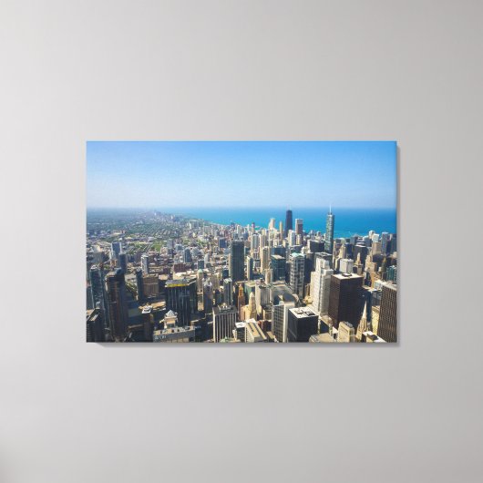 Chicago von oben leinwanddruck (Vorderseite)