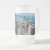 Chicago von oben Mattierte Tasse (VorderseiteRechts)