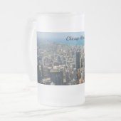 Chicago von oben Mattierte Tasse (Vorderseite Links)