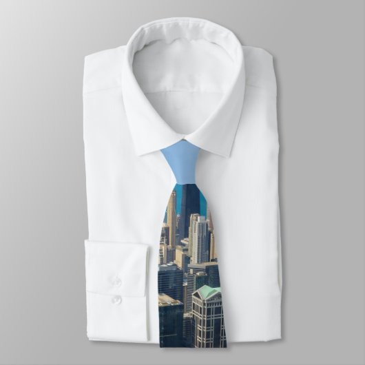 Chicago von oben Neck Tie Krawatte (Gebunden)
