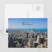 Chicago von oben Vielen Dank, Postkarte (Vorne/Hinten)