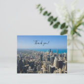 Chicago von oben Vielen Dank, Postkarte (Stehend Vorderseite)