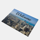 Chicago von oben Welcome Doormat Fußmatte (Schrägansicht)