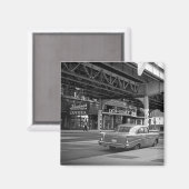 Chicago Wabash Avenue 1964 Hardings Lyon Healy Magnet (Vorderseite/Rückseite)