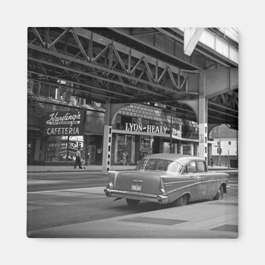 Chicago Wabash Avenue 1964 Hardings Lyon Healy Magnet (Vorne)