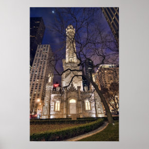 Chicago-Wasserturm Poster