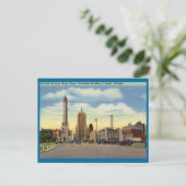 Chicago Water Tower Vintag Postkarte (Stehend Vorderseite)
