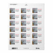 Chicago We ve Moved Label Adressaufkleber (Vorne)