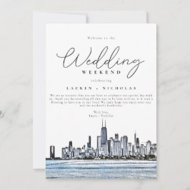 Chicago Wedding Weekend Begrüßungsreise Einladung