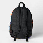CHICAGO - WEIBLICHER SUPERHELD BEDRUCKTER RUCKSACK (Rückseite)