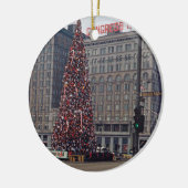 Chicago-Weihnachten in Kongress-Hotel 1963 Keramikornament (Links)