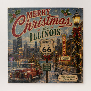 Chicago Weihnachts-Mother-Road-Spielabend Puzzle