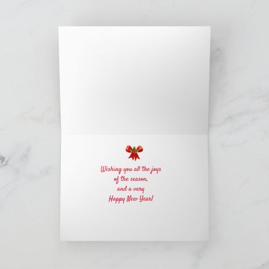 Chicago Weihnachts-Weihnachtsfeiertag Karte (Innenseite)