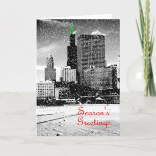 Chicago-Weihnachtskarte Feiertagskarte