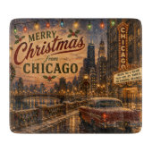 Chicago-Weihnachtsküchen-Stil Schneidebrett (Vorderseite)