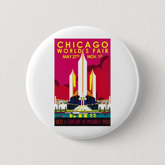 Chicago-Weltausstellung 1933 Button (Vorderseite)