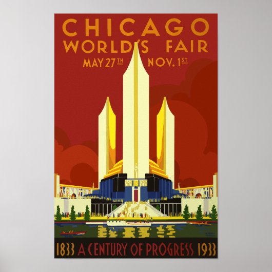 Chicago-Weltausstellung 1933 Poster (Vorne)