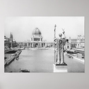 Chicago-Weltausstellung - die weiße Stadt 1893 Poster