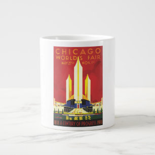Chicago Weltausstellung Vintage Poster Jumbo-Tasse