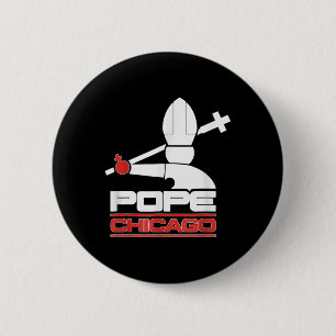 Chicago White Cassox Pope Leo T - Shirt.png Button