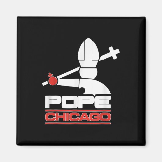 Chicago White Cassox Pope Leo T - Shirt.png Magnet (Vorne)