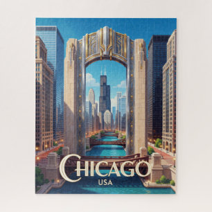 Chicago Willis Tower Moderne Stadtlandschaft Puzzle