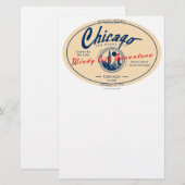 Chicago Windy City Briefpapier (Vorne/Hinten)