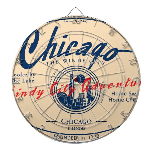 Chicago Windy City Dartscheibe (vorne)