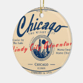 Chicago Windy City Keramik Ornament (Links)