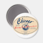 Chicago Windy City Magnet (Vorderseite/Rückseite)