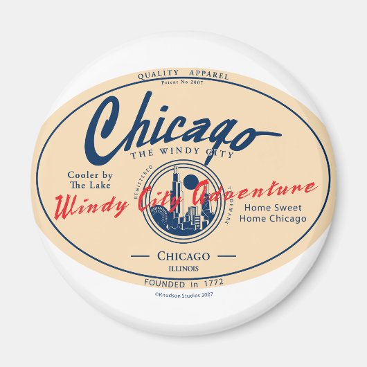 Chicago Windy City Magnet (Vorne)