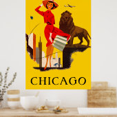 Chicago Windy City Poster (Küche)