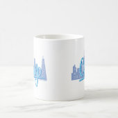 Chicago Windy City Skyline Kaffeetasse (Mittel)