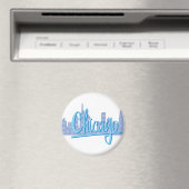 Chicago Windy City Skyline Magnet (In Situ (Geschirrspüler))