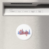 Chicago Windy City Skyline Magnet (In Situ (Geschirrspüler))