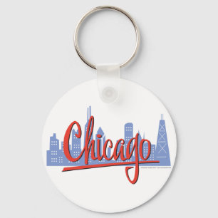 Chicago Windy City Skyline Schlüsselanhänger