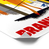 CHICAGO WINDY CITY VINTAGE REISE c. 1955 Poster (Ecke)