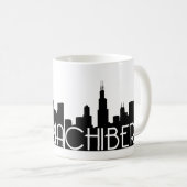 Chicago-Winter alias ChiBeria Kaffeetasse (VorderseiteRechts)