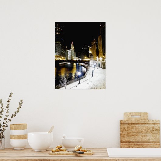 Chicago Winter Poster (Küche)
